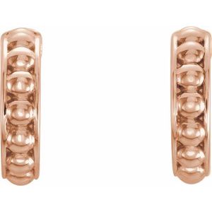 Beaded Hoop Earrings