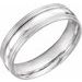 Coin Edge Comfort-Fit Half Round Band