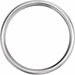 Coin Edge Comfort-Fit Half Round Band