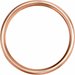 Coin Edge Comfort-Fit Half Round Band