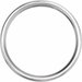 Coin Edge Comfort-Fit Half Round Band