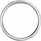 Coin Edge Comfort-Fit Half Round Band
