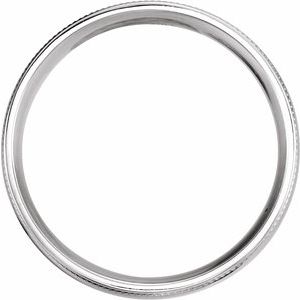 Coin Edge Comfort-Fit Half Round Band