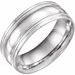 Coin Edge Comfort-Fit Half Round Band