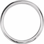 Knurled Comfort-Fit Half Round Band