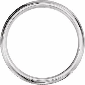 Knurled Comfort-Fit Half Round Band