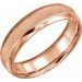 Knurled Comfort-Fit Half Round Band