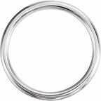 Knurled Comfort-Fit Half Round Band