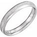 Knurled Comfort-Fit Half Round Band