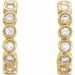 Bezel-Set Hoop Earrings
