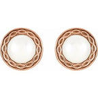 Solitaire Pearl Earrings