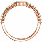 Accented Cabochon Ring