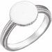 Round Signet Ring
