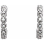 Accented Hoop Earrings