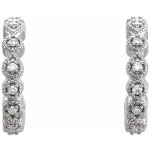 Accented Hoop Earrings
