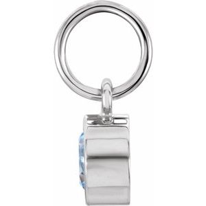 Posh Mommy® Imitation Birthstone Charm/Pendant