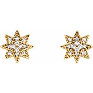 Accented Star Earrings