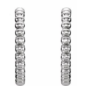 Beaded Hoop Earrings