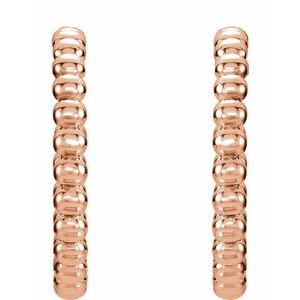 Beaded Hoop Earrings