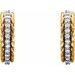 Accented Rope Hoop Earrings