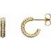 Accented Rope Hoop Earrings