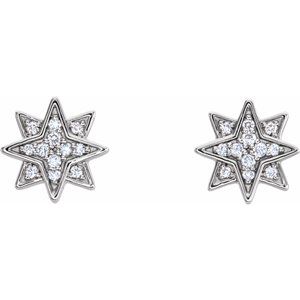 Accented Star Earrings
