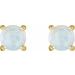 Round 4-Prong Cabochon Earrings
