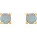 Round 4-Prong Cabochon Earrings