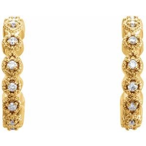 Accented Hoop Earrings