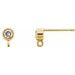 Bezel-Set Earring Top
