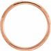 Comfort-Fit Half Round Band with Hammer Finish