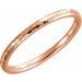 Comfort-Fit Half Round Band with Hammer Finish