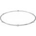 Bezel-Set Bangle Bracelet