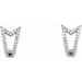 Geometric J-Hoop Earrings