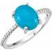 Accented Cabochon Ring