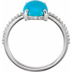 Accented Cabochon Ring