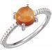 Accented Cabochon Ring