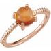 Accented Cabochon Ring