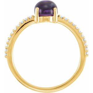 Accented Cabochon Ring