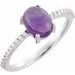 Accented Cabochon Ring