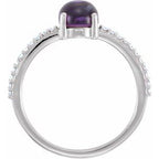 Accented Cabochon Ring