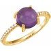 Accented Cabochon Ring
