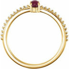 Accented Cabochon Ring