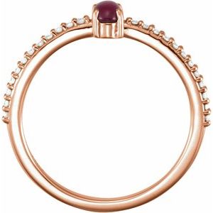 Accented Cabochon Ring