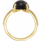 Accented Cabochon Ring