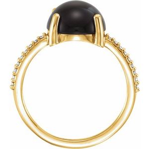 Accented Cabochon Ring