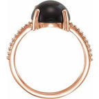 Accented Cabochon Ring
