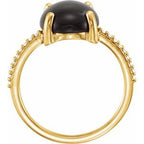 Accented Cabochon Ring