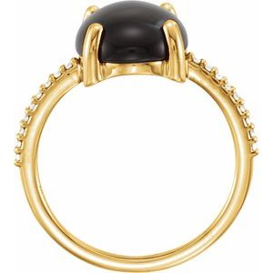 Accented Cabochon Ring