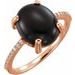 Accented Cabochon Ring